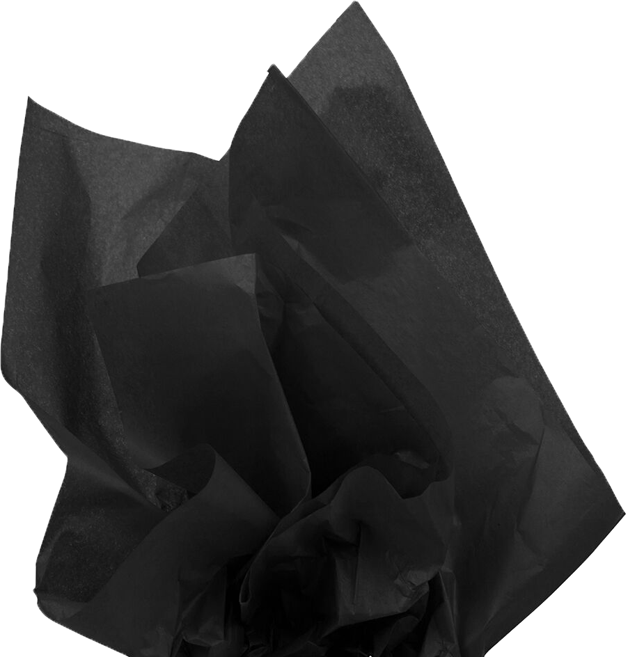 Black Tissue Paper (20 x 26) - 10 Sheets