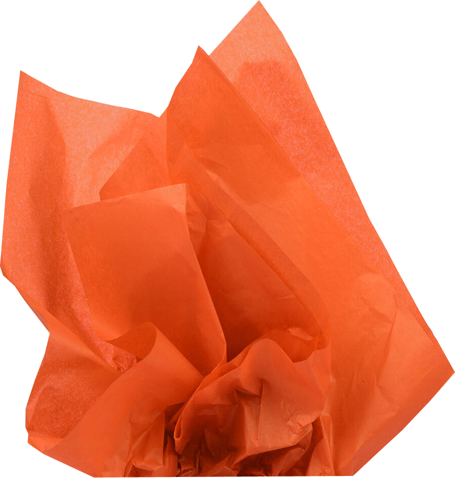 Orange Tissue Paper (20 x 26) - 10 Sheets