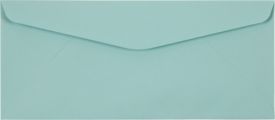 Pastel Blue 24lb #10 Window Envelopes (4 1/8 x 9 1/2)