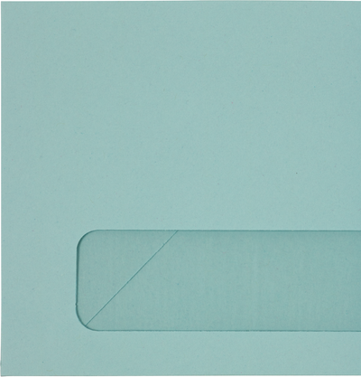 Pastel Blue 24lb #10 Window Envelopes (4 1/8 x 9 1/2)