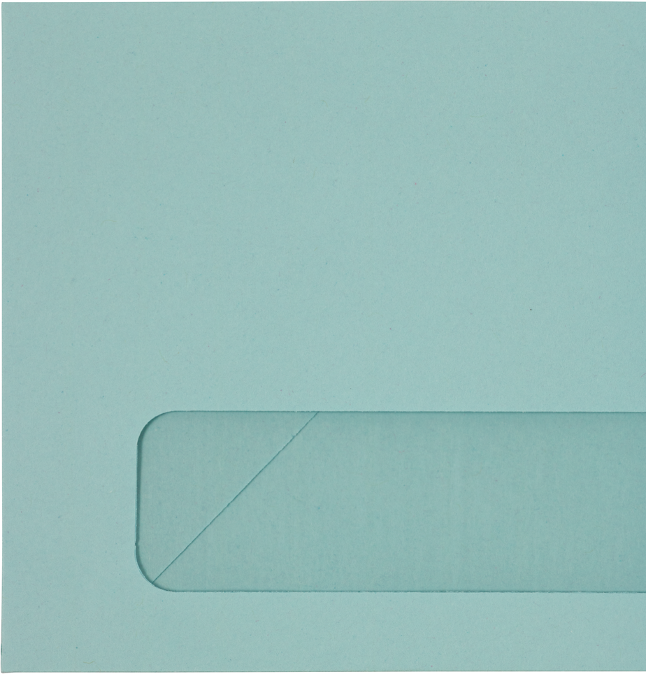 Pastel Blue 24lb #10 Window Envelopes (4 1/8 x 9 1/2)