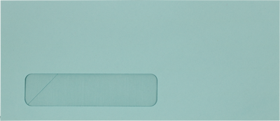 Pastel Blue 24lb #10 Window Envelopes (4 1/8 x 9 1/2)