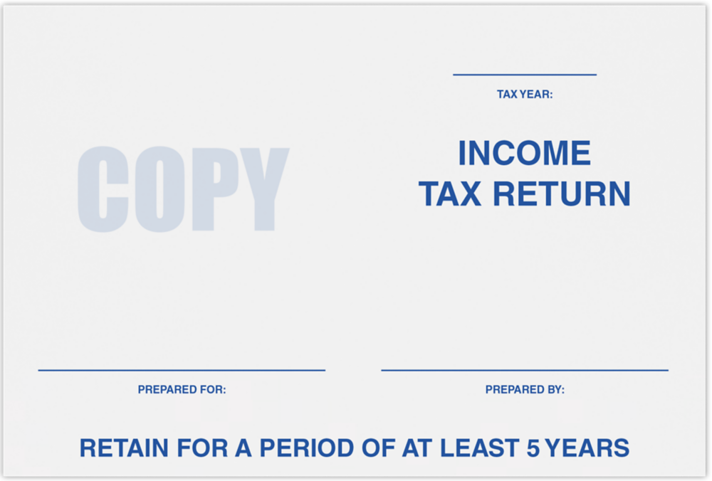 Tax Return 24lb 6 x 9 Booklet Envelopes