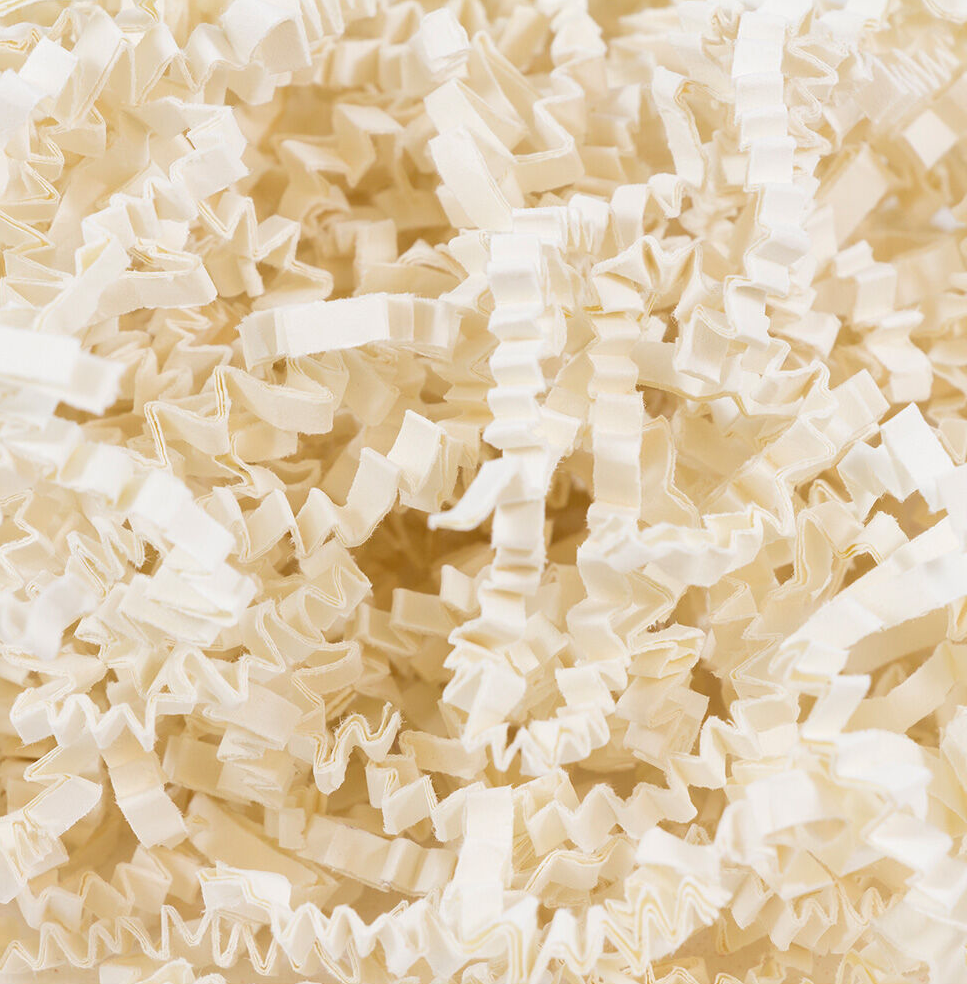 Ivory Crinkle Cut Shred Tissue Paper - 2oz