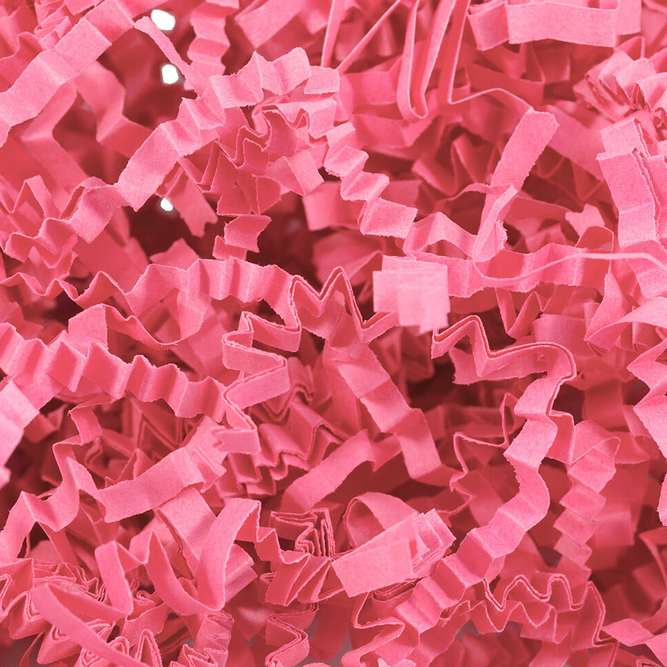 Hot Pink Crinkle Cut Shred Tissue Paper - 2oz