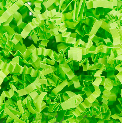 Lime Green Crinkle Cut Shred Tissue Paper - 2oz