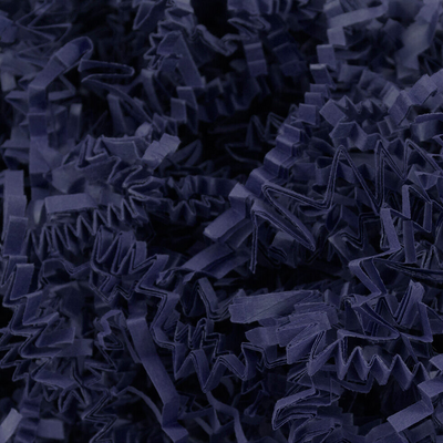 Navy Blue Crinkle Cut Shred Tissue Paper - 2oz