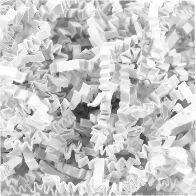 White Shred Crinkle Cut Shred Tissue Paper - 2oz