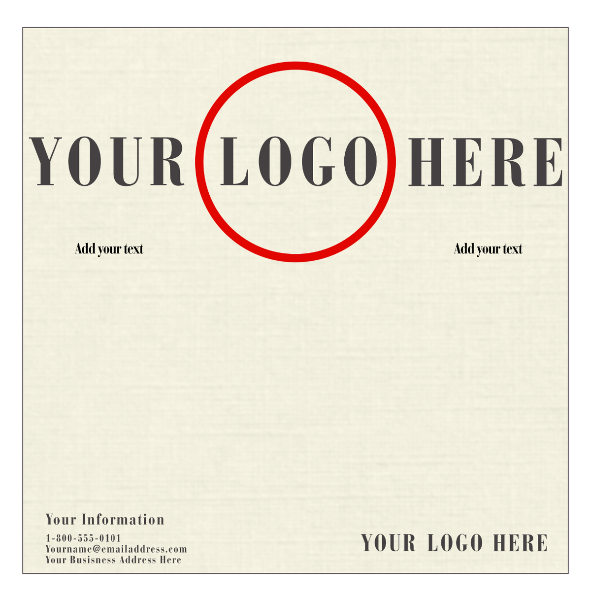 Natural Linen 100lb 12 x 12 Cardstock