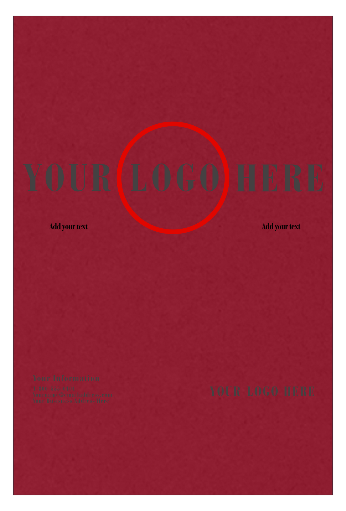 Garnet Dark Red 100lb 12 x 18 Cardstock