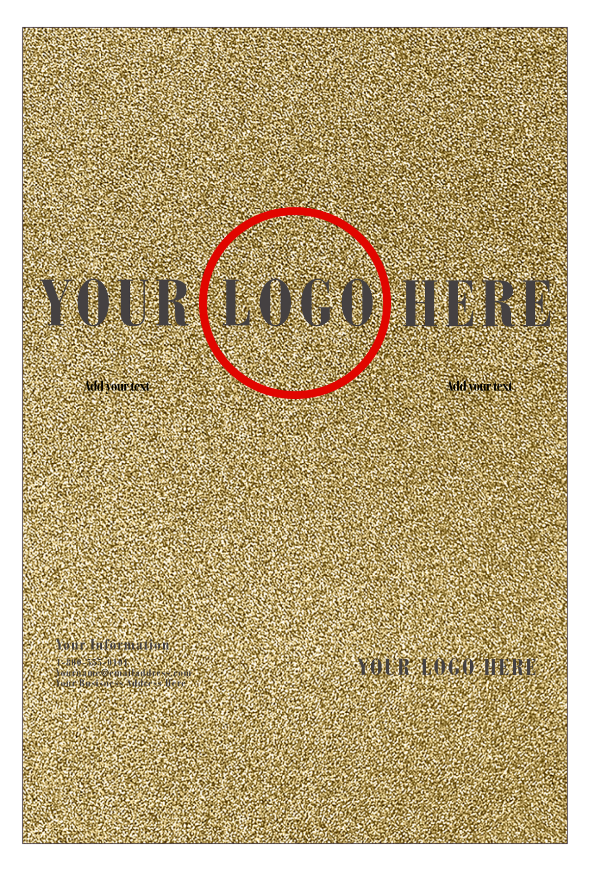 Bronze Brown Metallic 105lb 12 x 18 Cardstock