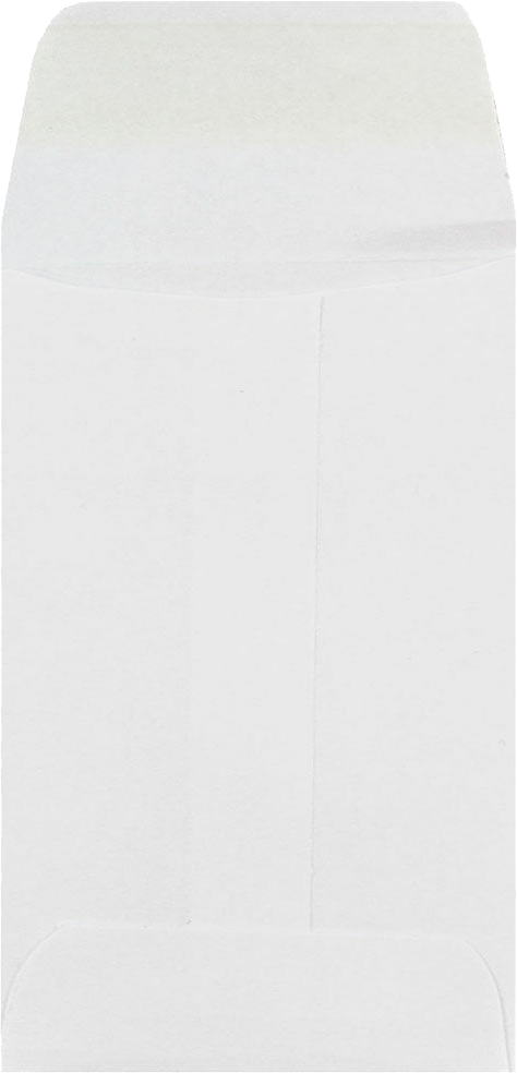 White 24lb #1 Coin Envelopes (2 1/4 x 3 1/2)