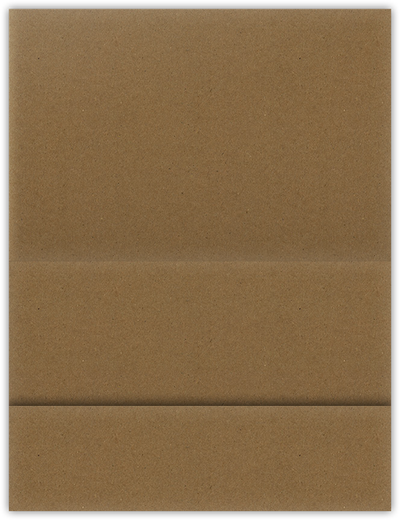 Brown Paper Bag Smooth 90lb 5 1/8 x 3 3/8 One Pocket Landscape Photo Holders with 1 3/8 Inch Pocket