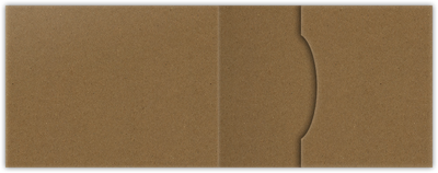 Brown Paper Bag Smooth 90lb 2 3/4 x 3 3/4 One Pocket Key Card Holders with 2 1/4 Inch Pocket