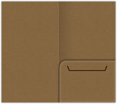 Brown Paper Bag Smooth 90lb 3 3/8 x 6 One Pocket Key Card Holders with 2 1/2 Inch Pocket