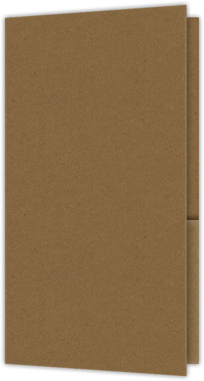 Brown Paper Bag Smooth 90lb 3 3/8 x 6 One Pocket Key Card Holders with 2 1/2 Inch Pocket
