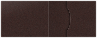 Hot Fudge Vellum 100lb 2 3/4 x 3 3/4 One Pocket Key Card Holders with 2 1/4 Inch Pocket