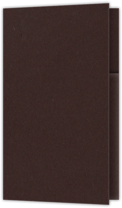 Hot Fudge Vellum 100lb 2 3/4 x 4 1/2 One Curved Pocket Key Card Holders with 3 Inch Pocket