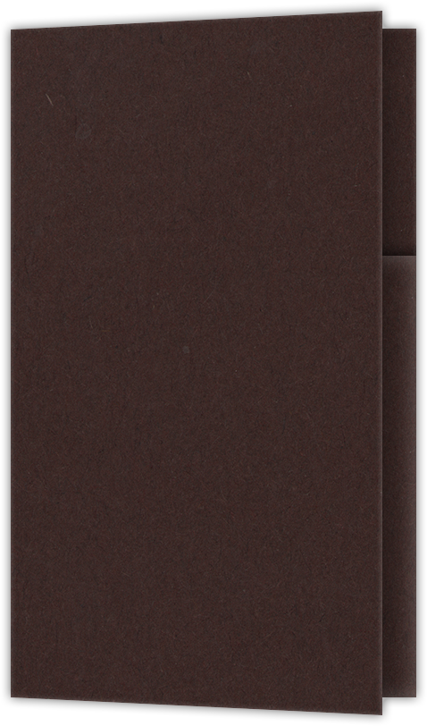 Hot Fudge Vellum 100lb 2 3/4 x 4 1/2 One Curved Pocket Key Card Holders with 3 Inch Pocket