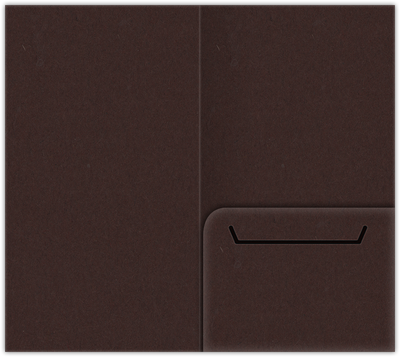 Hot Fudge Vellum 100lb 3 3/8 x 6 One Pocket Key Card Holders with 2 1/2 Inch Pocket