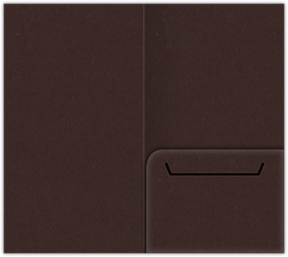Hot Fudge Vellum 100lb 3 3/8 x 6 One Pocket Key Card Holders with 2 1/2 Inch Pocket