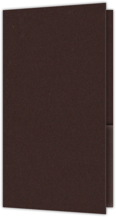 Hot Fudge Vellum 100lb 3 3/8 x 6 One Pocket Key Card Holders with 2 1/2 Inch Pocket