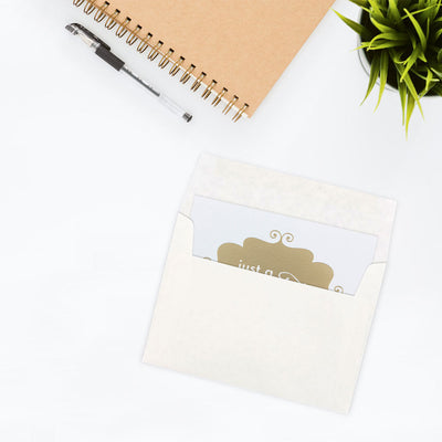White Parchment 24lb A7 Invitation Envelopes (5 1/4 x 7 1/4)