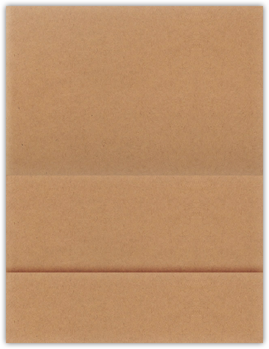 Jute Vellum 80lb 5 1/8 x 3 3/8 One Pocket Landscape Photo Holders with 1 3/8 Inch Pocket