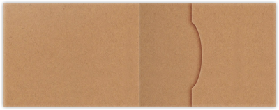 Jute Vellum 80lb 2 3/4 x 3 3/4 One Pocket Key Card Holders with 2 1/4 Inch Pocket
