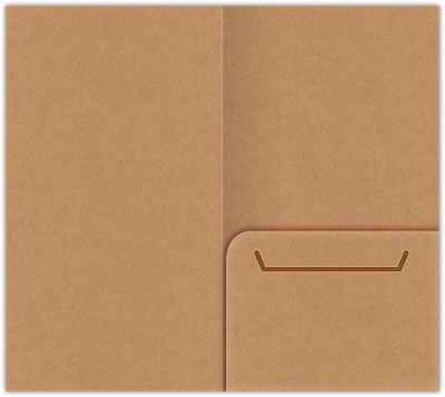 Jute Vellum 80lb 3 3/8 x 6 One Pocket Key Card Holders with 2 1/2 Inch Pocket