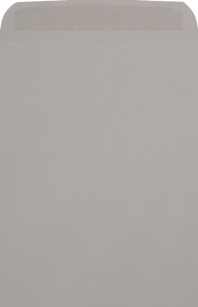 Gray Kraft 28lb 9 x 12 Open End Envelopes with Peel & Seal