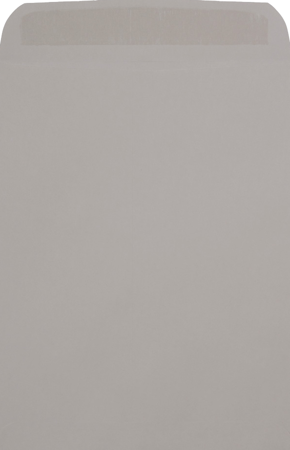 Gray Kraft 28lb 9 x 12 Open End Envelopes with Peel & Seal