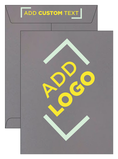 Gray Kraft 28lb 9 x 12 Open End Envelopes with Peel & Seal