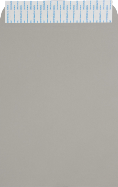 Gray Kraft 28lb 9 x 12 Open End Envelopes with Peel & Seal