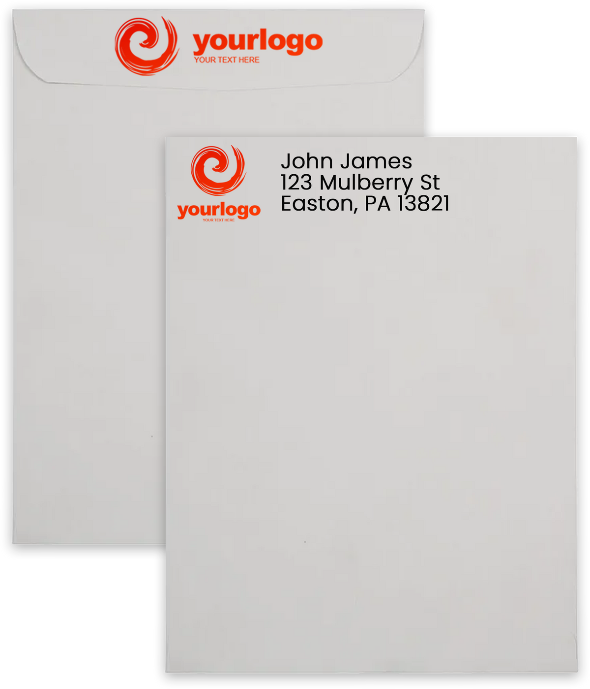Gray Kraft 28lb 10 x 13 Open End Envelopes with Peel & Seal