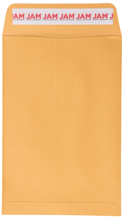 Brown Kraft 28lb 6 x 9 Open End Envelopes with Peel & Seal