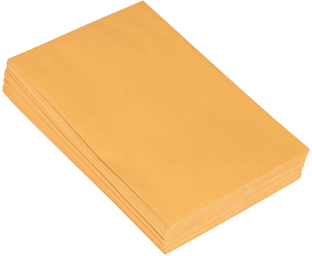 Brown Kraft 28lb 6 x 9 Open End Envelopes with Peel & Seal