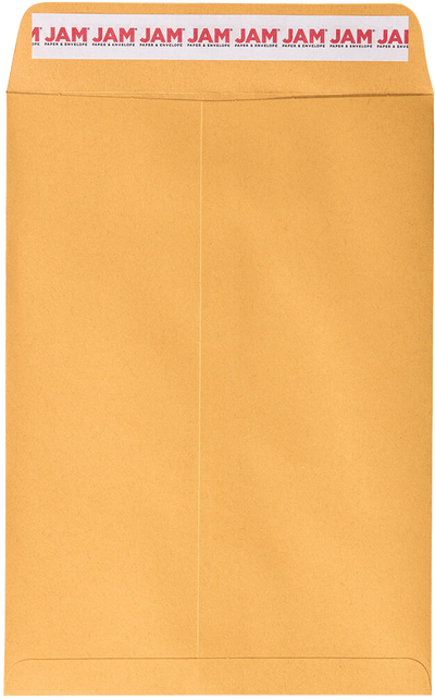 Brown Kraft 28lb 7 1/2 x 10 1/2 Open End Envelopes with Peel & Seal