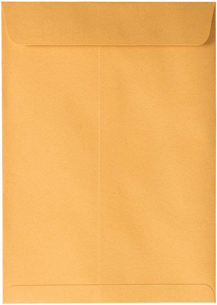 Brown Kraft 28lb 7 1/2 x 10 1/2 Open End Envelopes with Peel & Seal