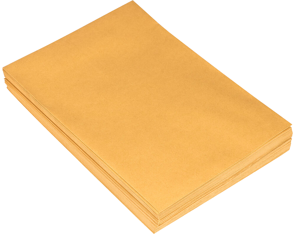 Brown Kraft 28lb 7 1/2 x 10 1/2 Open End Envelopes with Peel & Seal