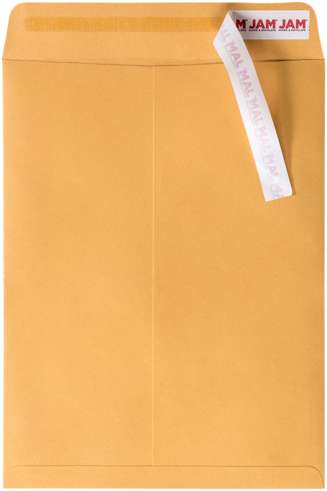 Brown Kraft 28lb 9 x 12 Open End Envelopes with Peel & Seal
