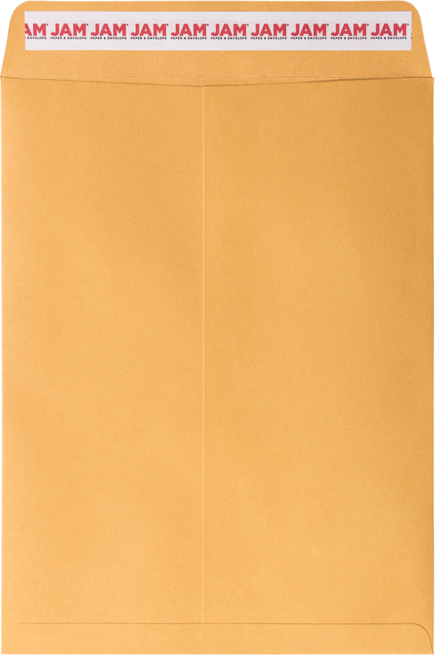 Brown Kraft 28lb 9 x 12 Open End Envelopes with Peel & Seal