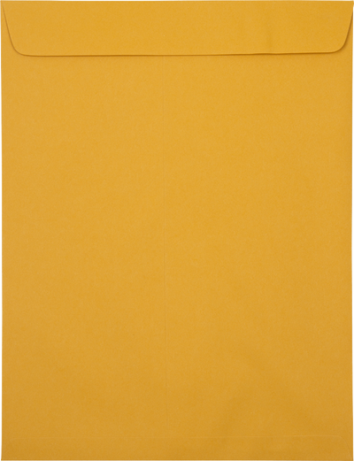 Brown Kraft 28lb 10 x 13 Open End Envelopes with Peel & Seal