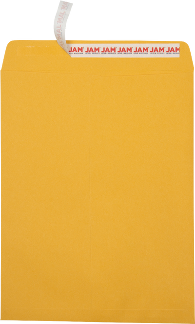 Brown Kraft 28lb 10 x 13 Open End Envelopes with Peel & Seal