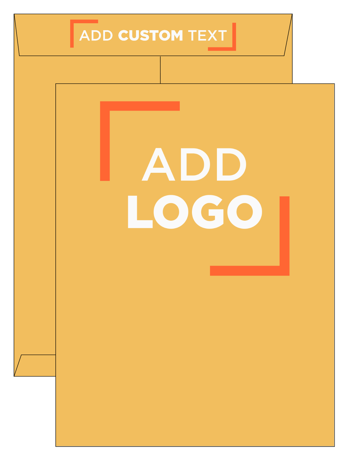 Brown Kraft 28lb 10 x 13 Open End Envelopes with Peel & Seal