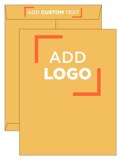 Brown Kraft 28lb 10 x 13 Open End Envelopes with Peel & Seal