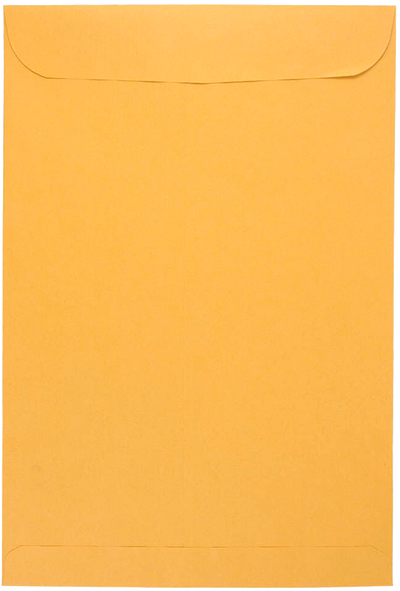 Brown Kraft 28lb 10 x 15 Open End Envelopes with Peel & Seal