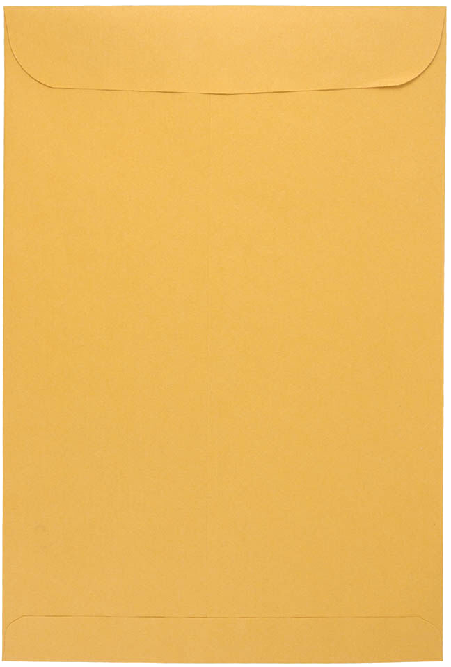 Brown Kraft 28lb 10 x 15 Open End Envelopes with Peel & Seal