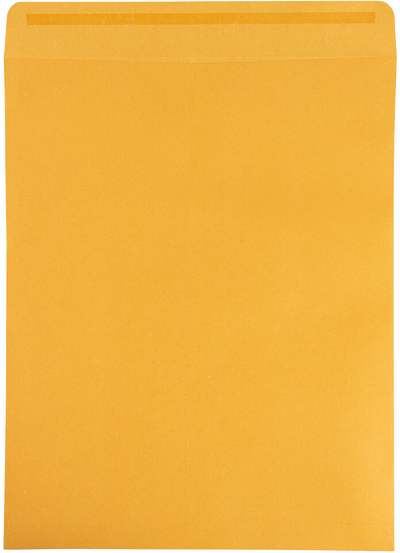 Brown Kraft 28lb 11 1/2 x 14 1/2 Open End Envelopes with Peel & Seal