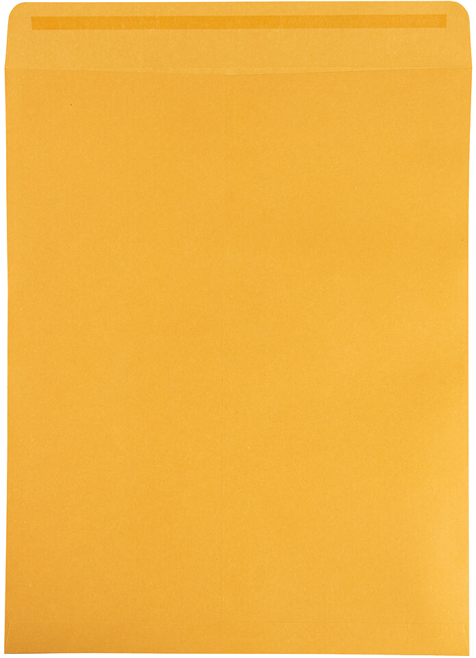 Brown Kraft 28lb 11 1/2 x 14 1/2 Open End Envelopes with Peel & Seal